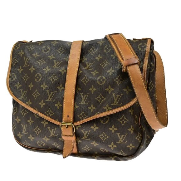 LOUIS VUITTON Saumur 35 Shoulder Bag Monogram Leather BN France M42254 31YH069